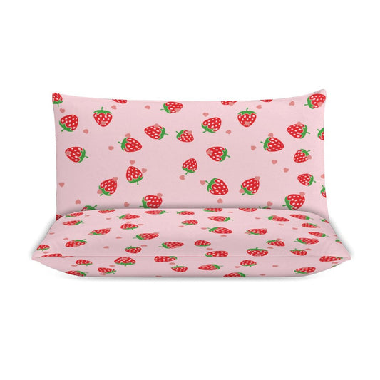 Pretty in Pink | Ultra-Soft Double-Sided Microfiber Duvet Cover Set – Includes Duvet Cover + 2 Pillowcases