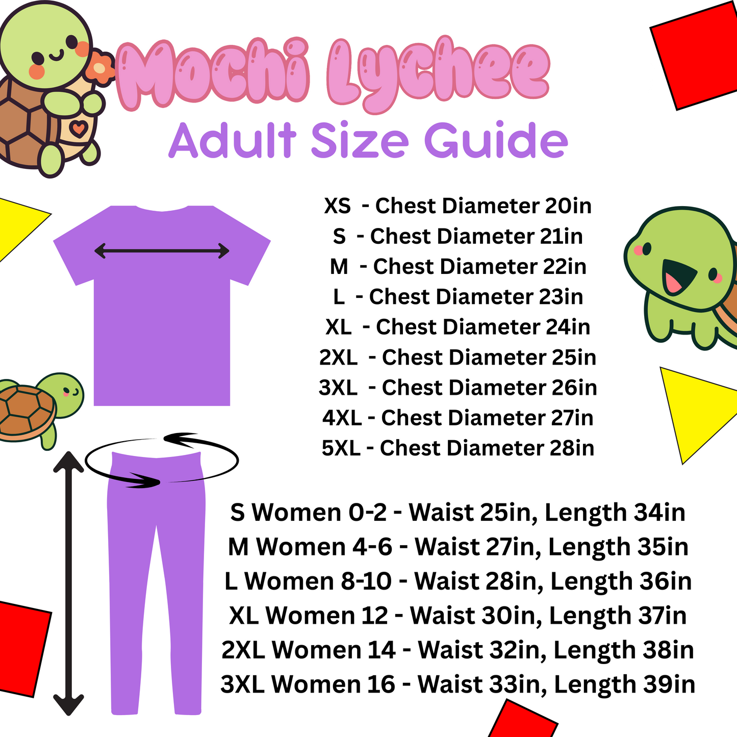 Zoey's Geometric Turtle Adult Size Pajama Set – K-Pop Demon Hunters Edition for Lounging Nap Sleeping