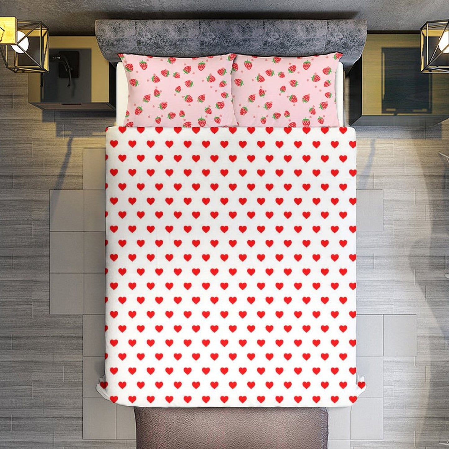 Pretty in Pink | Ultra-Soft Double-Sided Microfiber Duvet Cover Set – Includes Duvet Cover + 2 Pillowcases