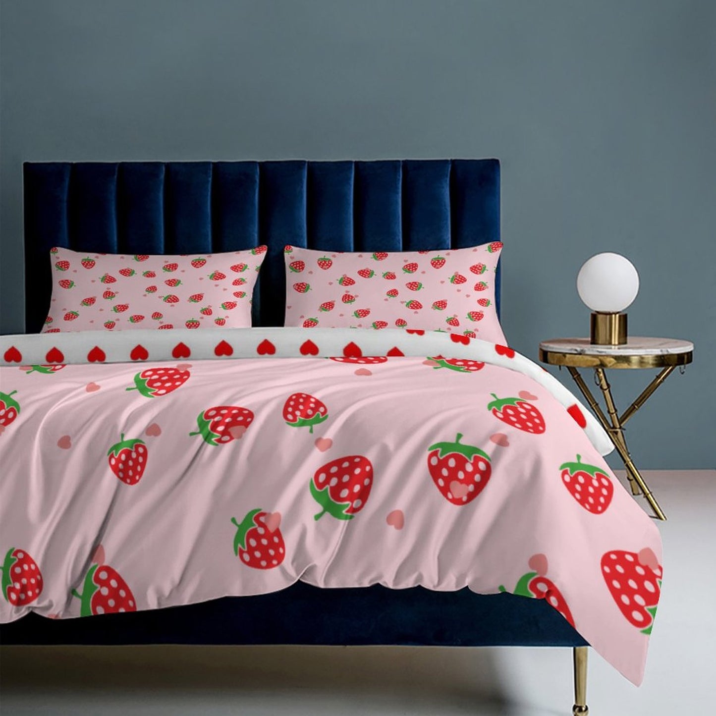 Pretty in Pink | Ultra-Soft Double-Sided Microfiber Duvet Cover Set – Includes Duvet Cover + 2 Pillowcases