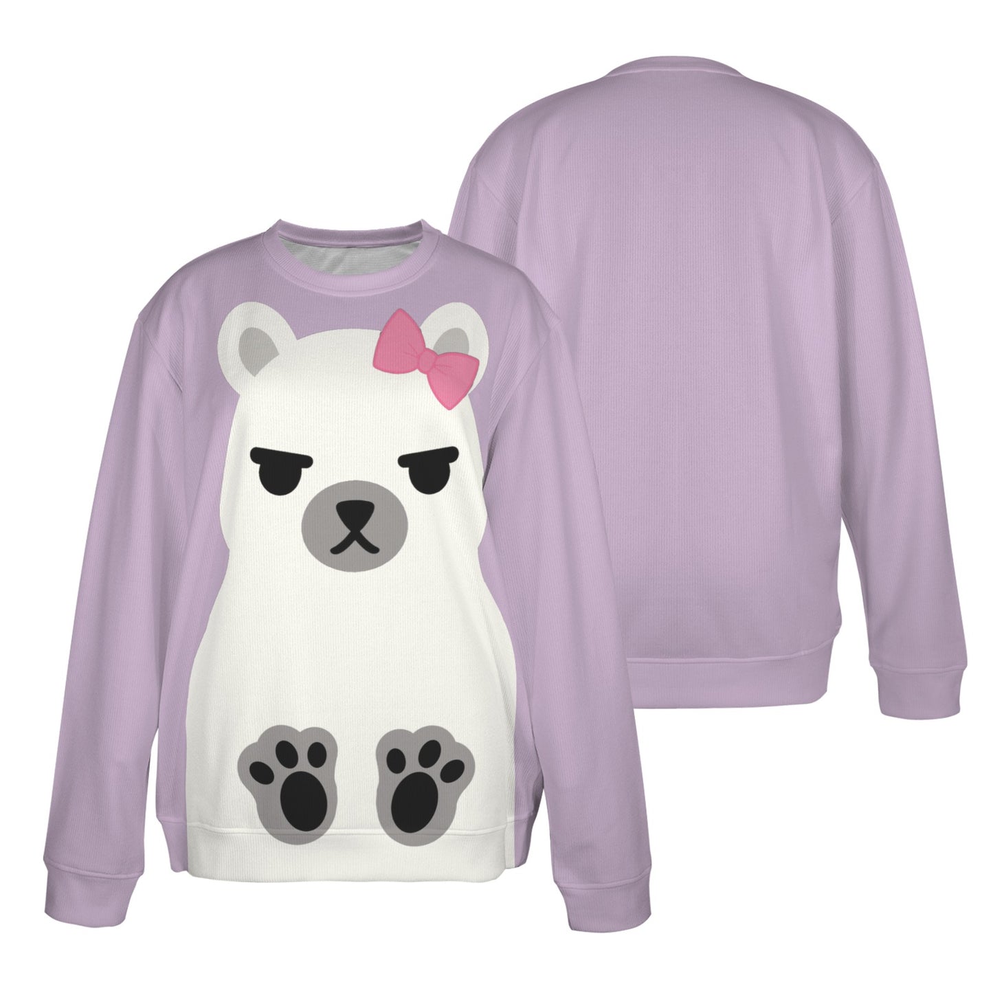 Youth Size - Mira Polar Bear Fleece Sweatshirt K-Pop Demon Hunters